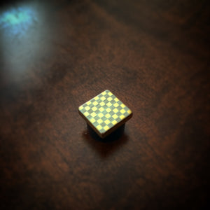 "Checkmate" Gold Magnetic Tie Clip / Pin